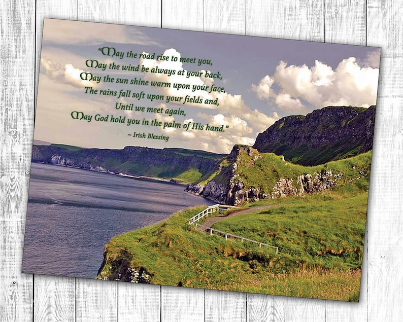 Road Rise Irish Sympathy Card Eco Friendly Greetings Dingle Etsy