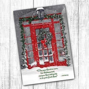 Carte de Noël irlandaise Hearth be warm, carte de Noël irlandaise, carte de bénédiction irlandaise, carte photo irlandaise, cartes respectueuses de l'environnement, carte de vœux irlandaise