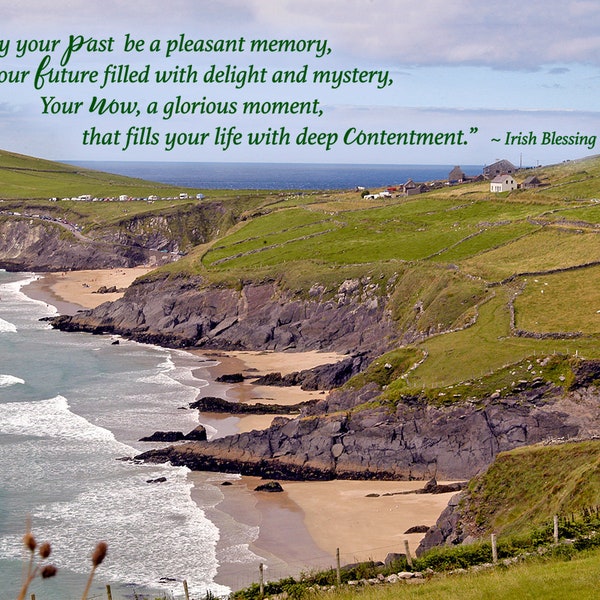 Irish Landscape Retirement Card "Wherever you go and whatever you do, May the luck of the Irish be there with you."Dingle Peninsula card