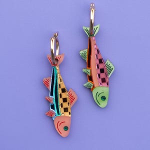 Rainbow Trout Earrings
