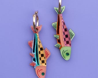 Rainbow Trout Earrings