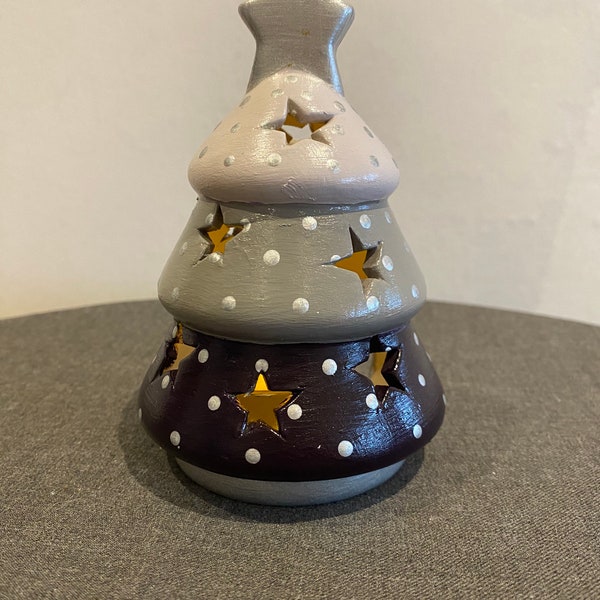 Christmas Tea Light Holder Etsy UK