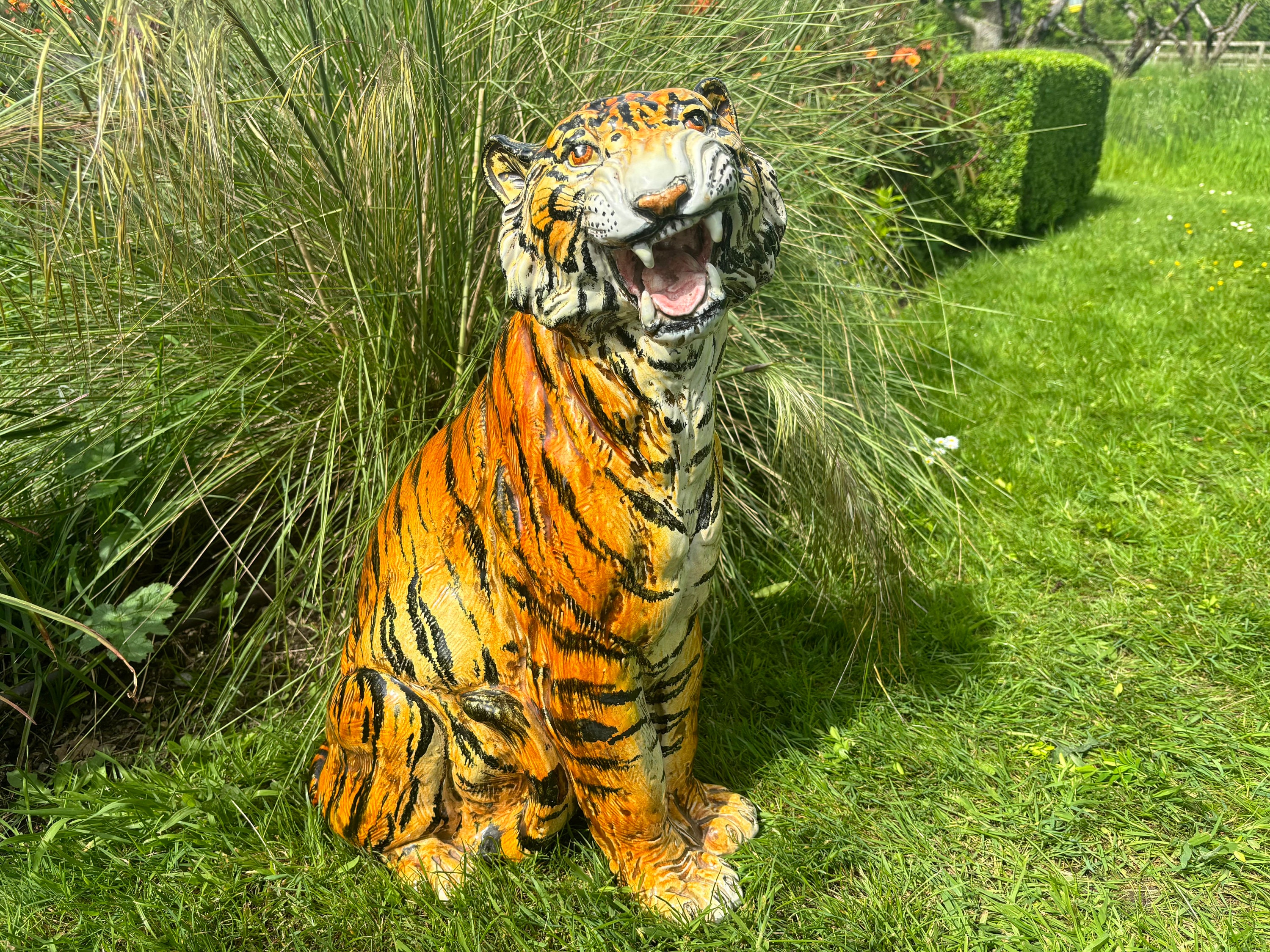 Large Ceramic Tiger Italy - Etsy Large Ceramic Tiger Italy - Etsy
