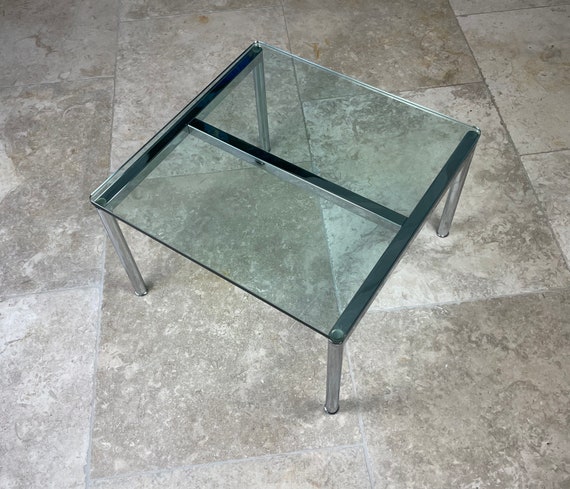 Walter Knoll Jason 391 Glass Table Silver - Etsy