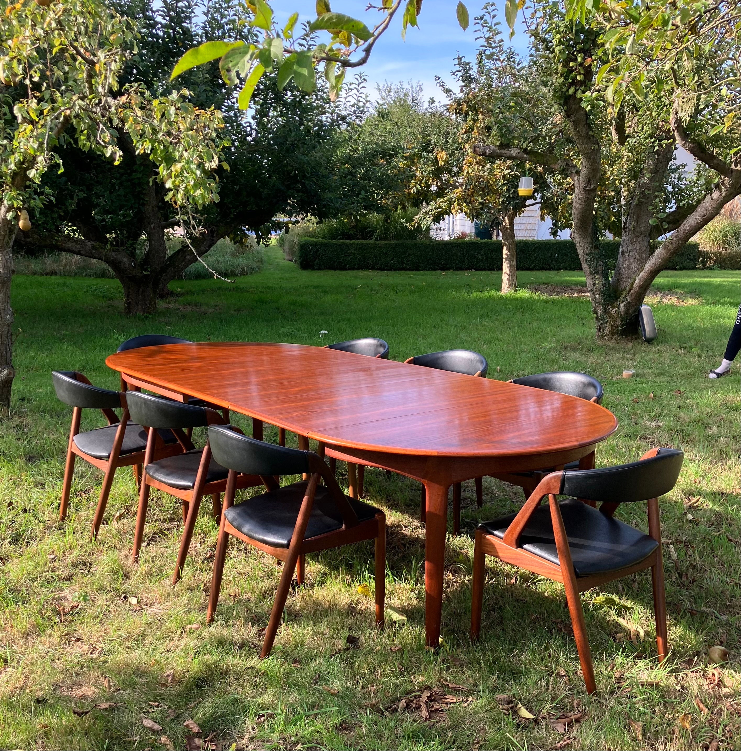 Round Dining Table Teak Etsy UK