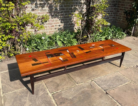 Large mid century coffee table discount