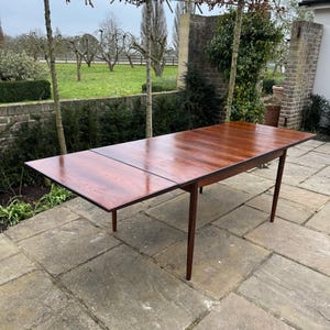 Mid Century Modern Rosewood Large Dining Table Seats 8- 10