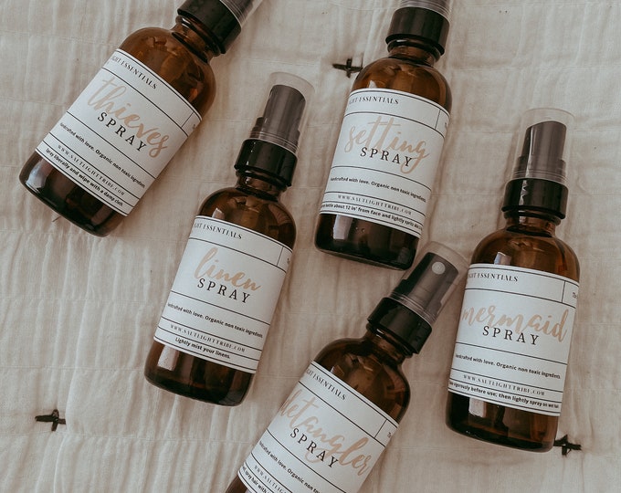 Mermaid Hair Spray Amber Glass Bottle 2oz Young Living Etsy