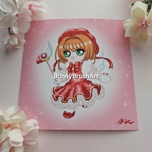 Card Catching Magical Girl mini print