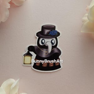Chibi Plague Doctor vinyl sticker
