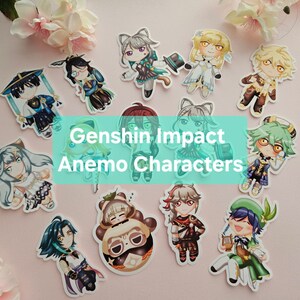 Anemo Genshin Stickers