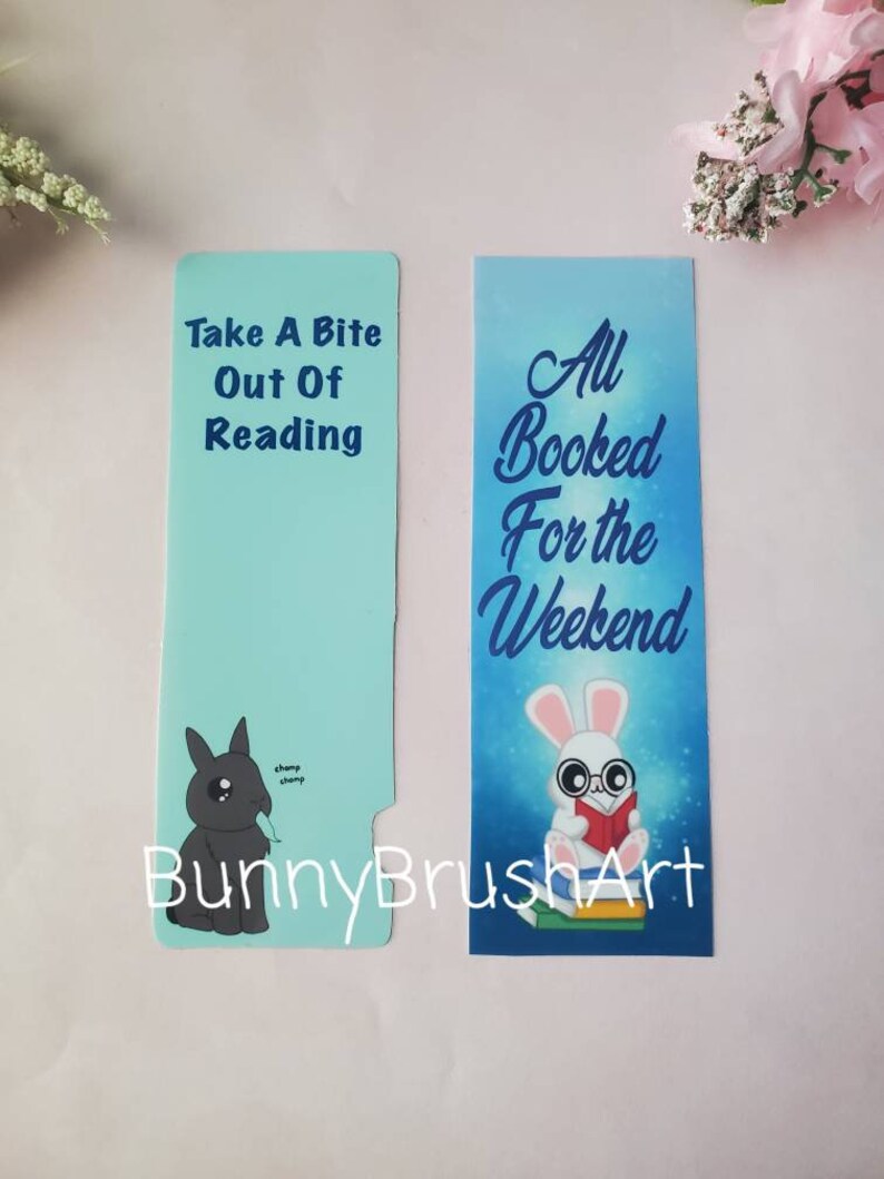 Bunny Bookmarks - Laminated 2