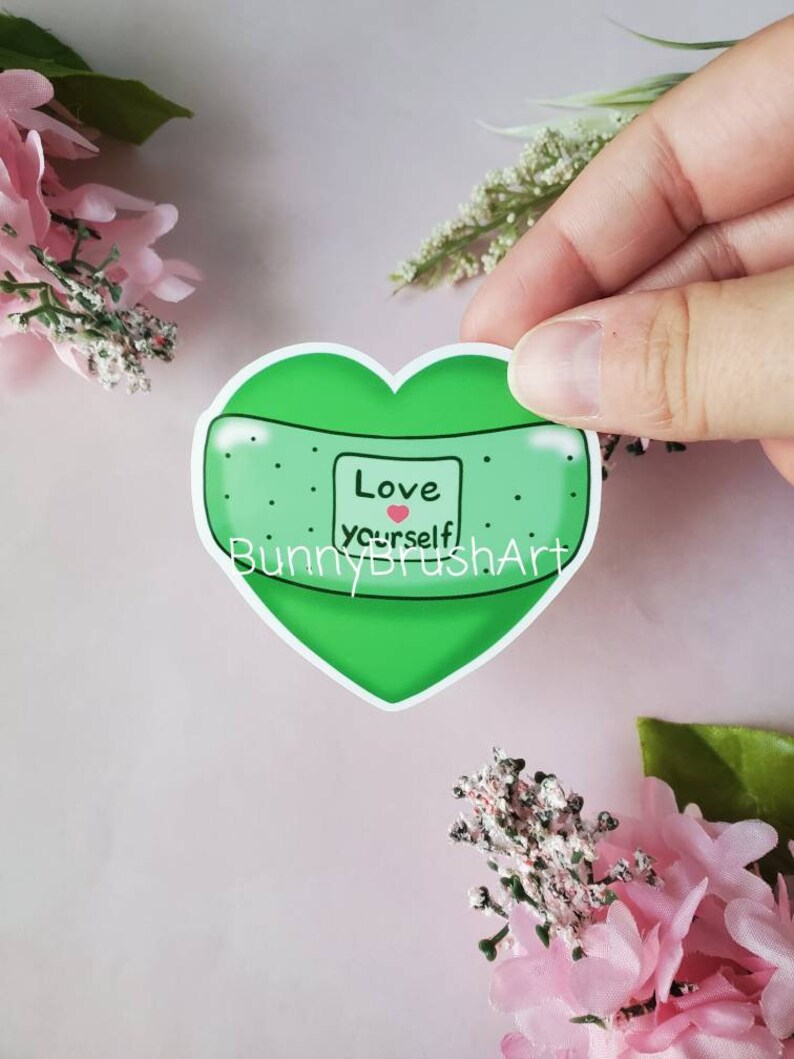 Mental Health Awareness Vinyl Sticker Love Yourself Sticker - Etsy