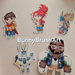 Hi Fi Rush vinyl stickers | 5 in all