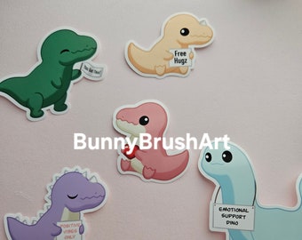 Emotional Support Dino stickers