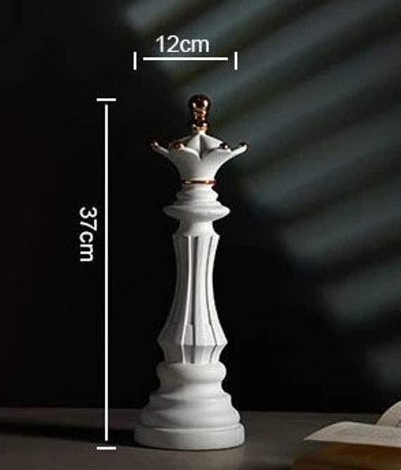 Schachfiguren Piece Chess Weiß / Queen Etsy Dekoration Farbe Brettspiele,Home Österreich Objekte,Weihnachtsgeschenk,Büro oder /Schwarz Geschenke,Weihnachtsdekoration -