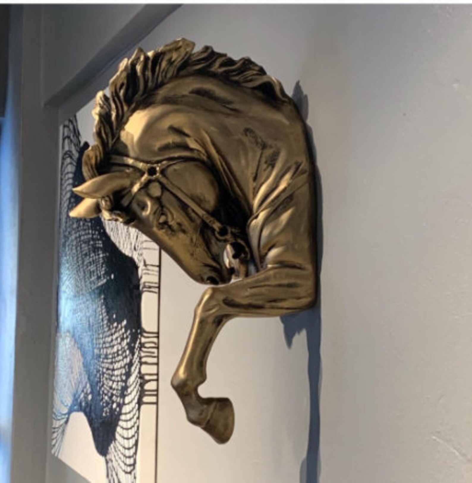 Horse Head Wall Sculpture home Decoration Objects Christmas - Etsy