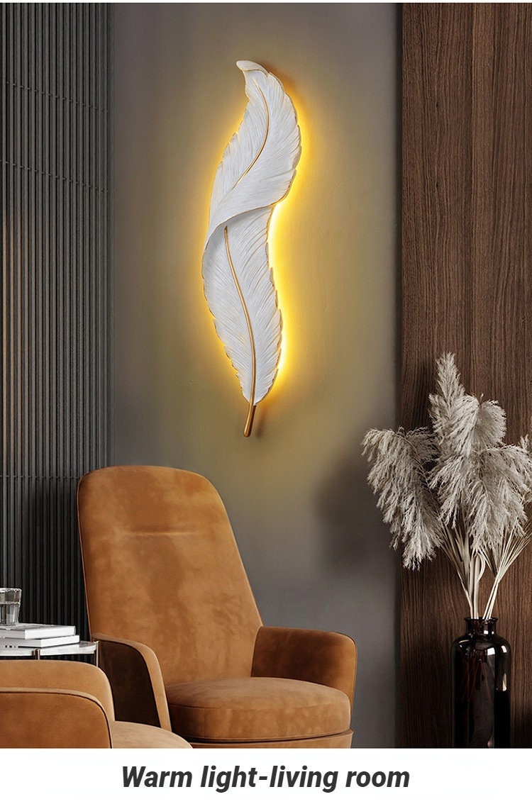 Loftus Art Deco 5-Light Chandelier White Feather Pendant Light LED Lamp  Living Room