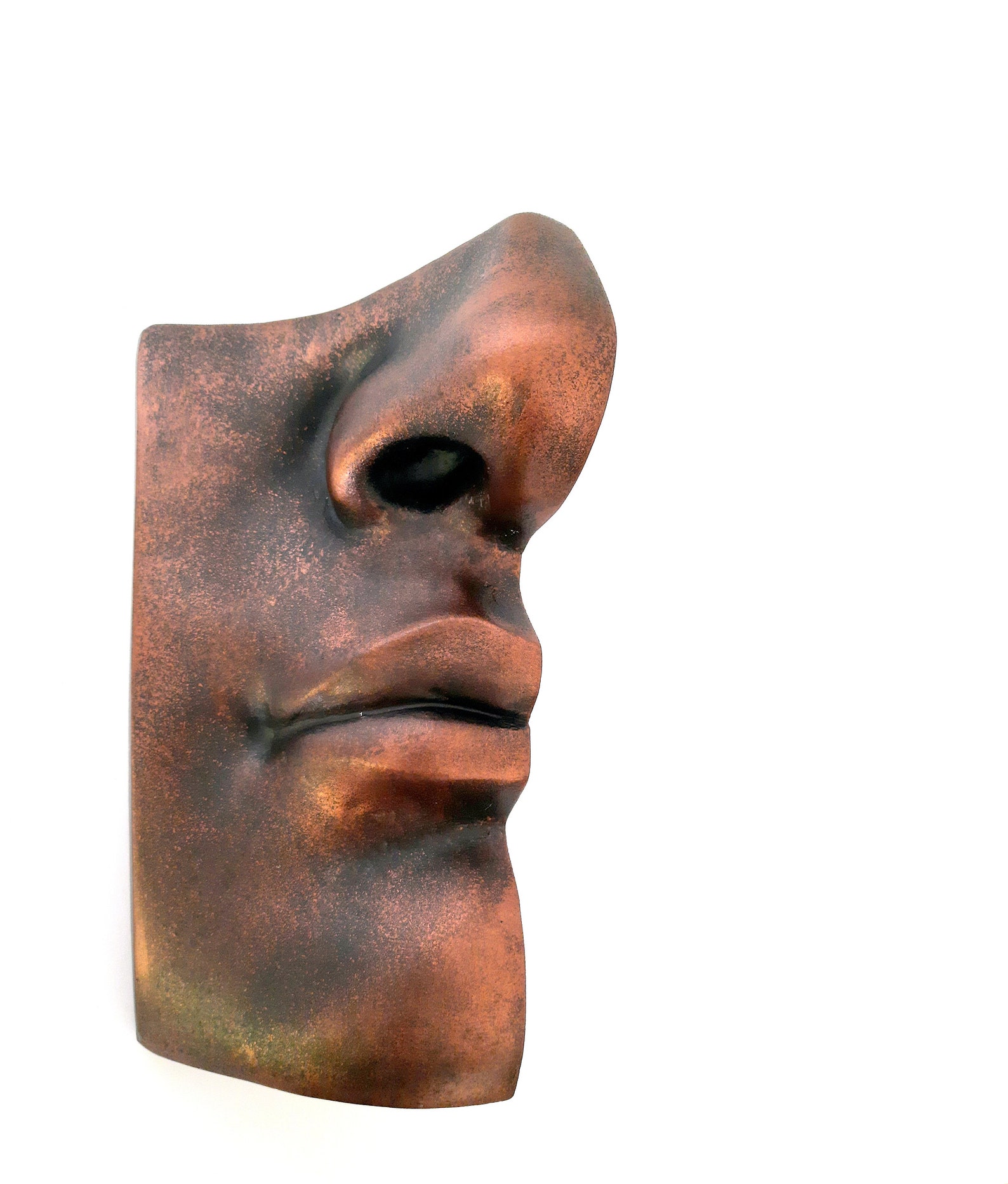 DAVIDS NOSE & MOUTH Wall Sculpture / 2 halves Fiberglass Etsy