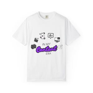In My Content Era Graphic Tee | Creator Aesthetic Shirt | Social Media Influencer Gift | Viral Content Shirt