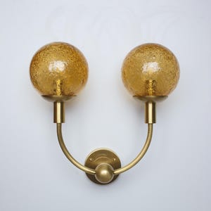 Beautiful large midcentury wall lights, vintage 1970s design