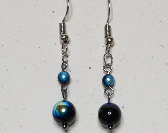 Orecchini A Fiore Di Loto In Argento Sterling Con Abalone Blu – A Monachella, Ipoallergenici, Regalo Per Donna In Elegante Scatola - 3