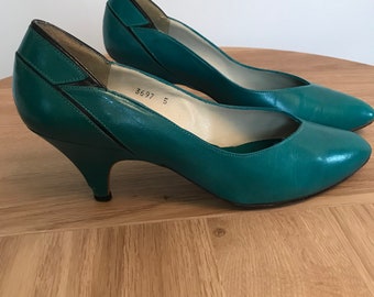 teal coloured ladies shoes