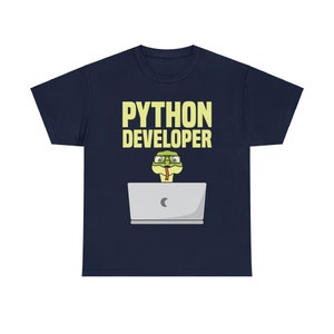 Python developer Unisex Heavy Cotton Tee image 5