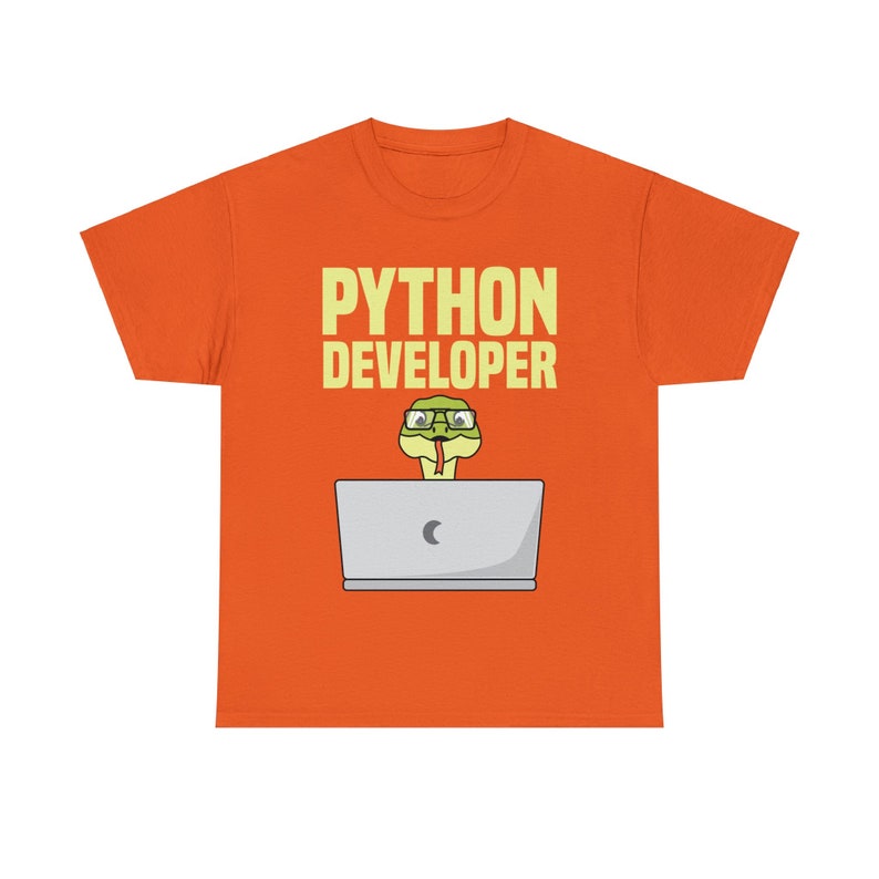 Python developer Unisex Heavy Cotton Tee image 6