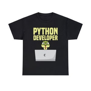 Python developer Unisex Heavy Cotton Tee image 9