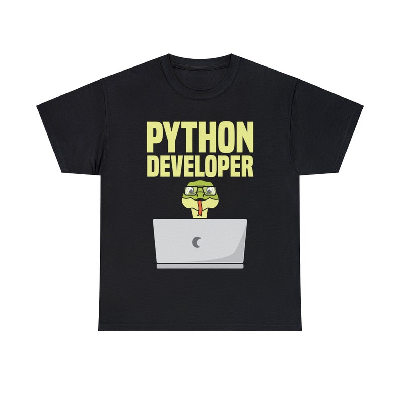 Python developer Unisex Heavy Cotton Tee image 9