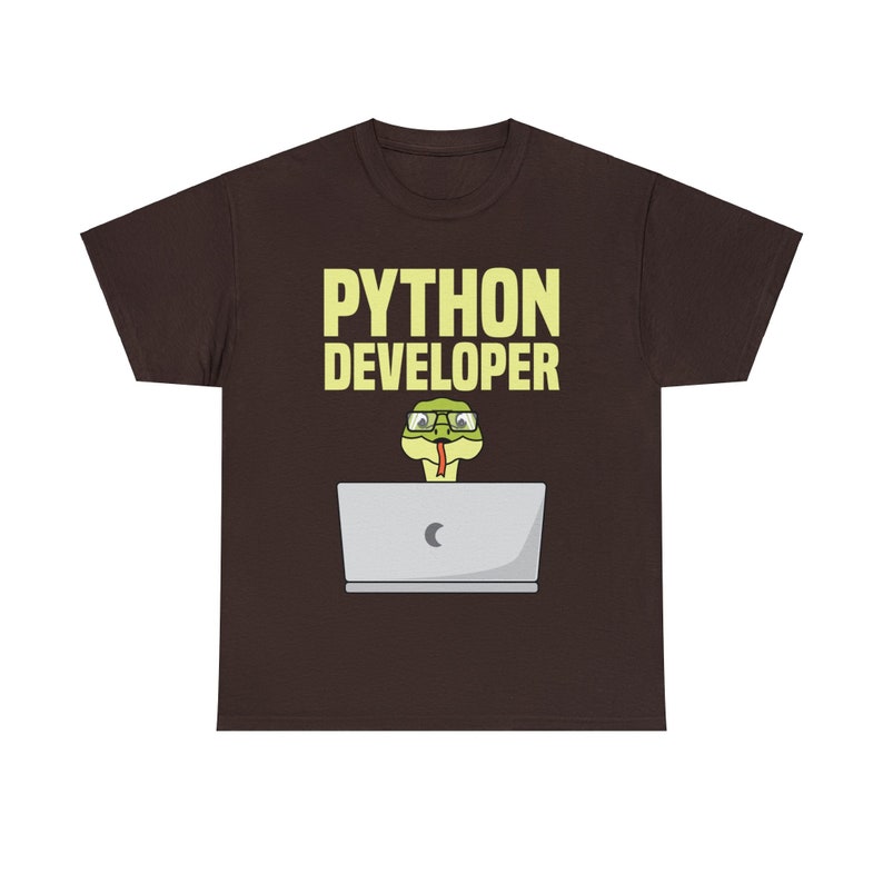 Python developer Unisex Heavy Cotton Tee image 1