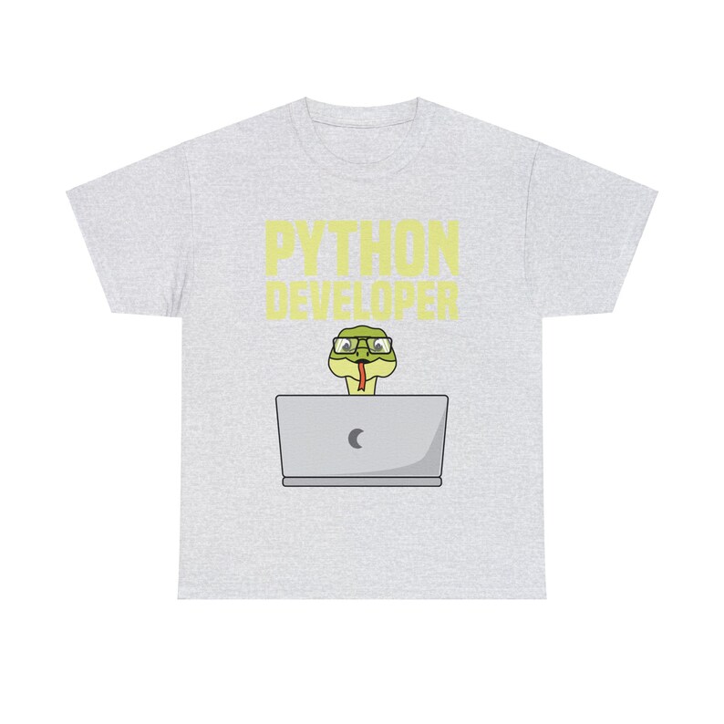 Python developer Unisex Heavy Cotton Tee image 10