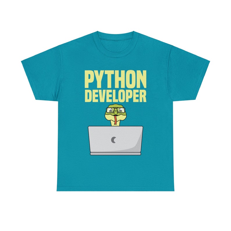 Python developer Unisex Heavy Cotton Tee image 7