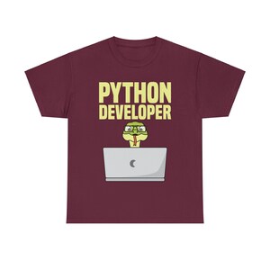 Python developer Unisex Heavy Cotton Tee image 4