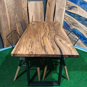 Solid Walnut Dining Table - Rustic Farmhouse Furniture - Black Walnut Wood Kitchen Table - Counter or Bar Height Table
