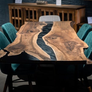 Epoxy Table, Custom Dining Table, Dining Room Table, Live Edge Table, Epoxy Kitchen Table, Custom Epoxy Dining Room Table