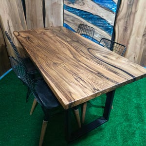 Solid Walnut Dining Table - Rustic Farmhouse Furniture - Black Walnut ...