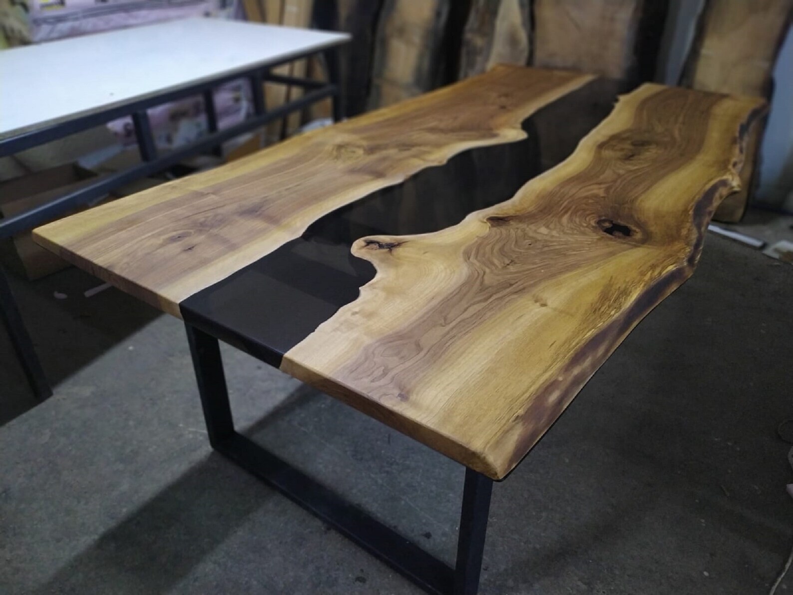 Epoxy Table Custom Dining Table Dining Room Table Live Edge Etsy UK