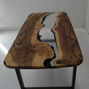 Epoxy Resin Table, Live Edge Dining Room Table, Wood Slab Dining Table, Clear Epoxy River Table, Live Edge Wood Epoxy Table, Wood and Epoxy
