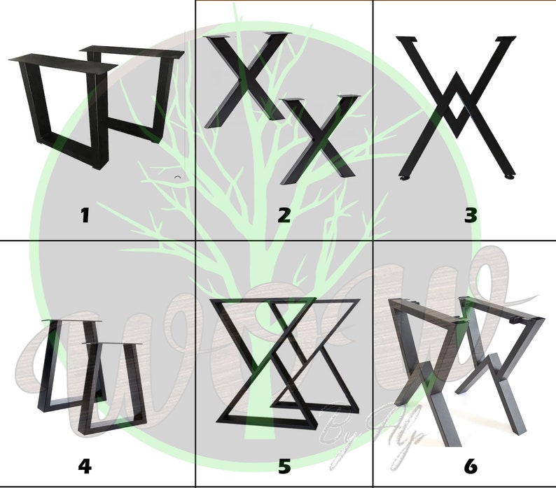 Epoxy Table Leg Options