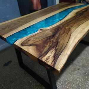 Dining Table, Epoxy Table, Live Edge Dining Table, Epoxy Dining Table, Dining Room Table, Kitchen Table, Walnut Dining Table, Wood Table, Epoxy Resin Dining Table, River Table, Live Edge Table
