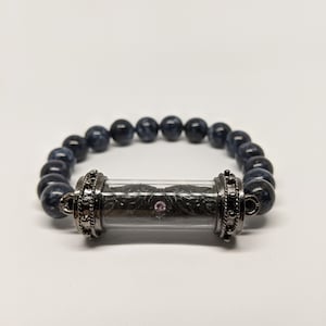 Thai Buddhist Blessed Black Carving with Red Crystal (Blessed) - For charm, wealth, good fortune, good luck