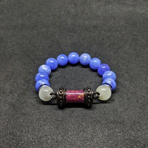 Handmade Purple Wax Amulet with Gold Leaf - Blessed by Buddhist Monks: For Attraction, Seduction, Wealth, and Good Luck
