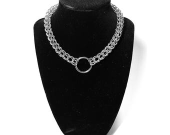 CHAINMAIL CHOKER | stainless steel | persian 6-in-1 | handmade chainmail necklace