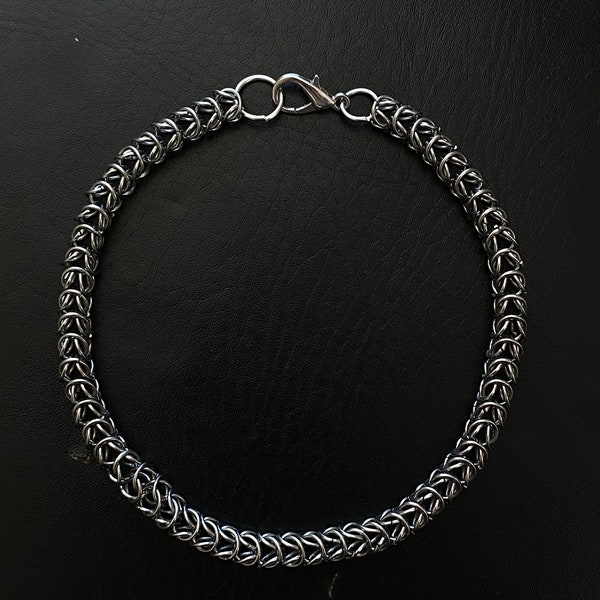 chain mail STEEL handmade choker