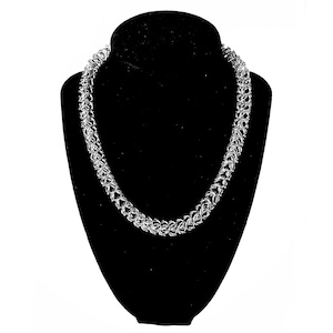CHAINMAIL CHOKER | stainless steel | box chain | handmade chain mail necklace