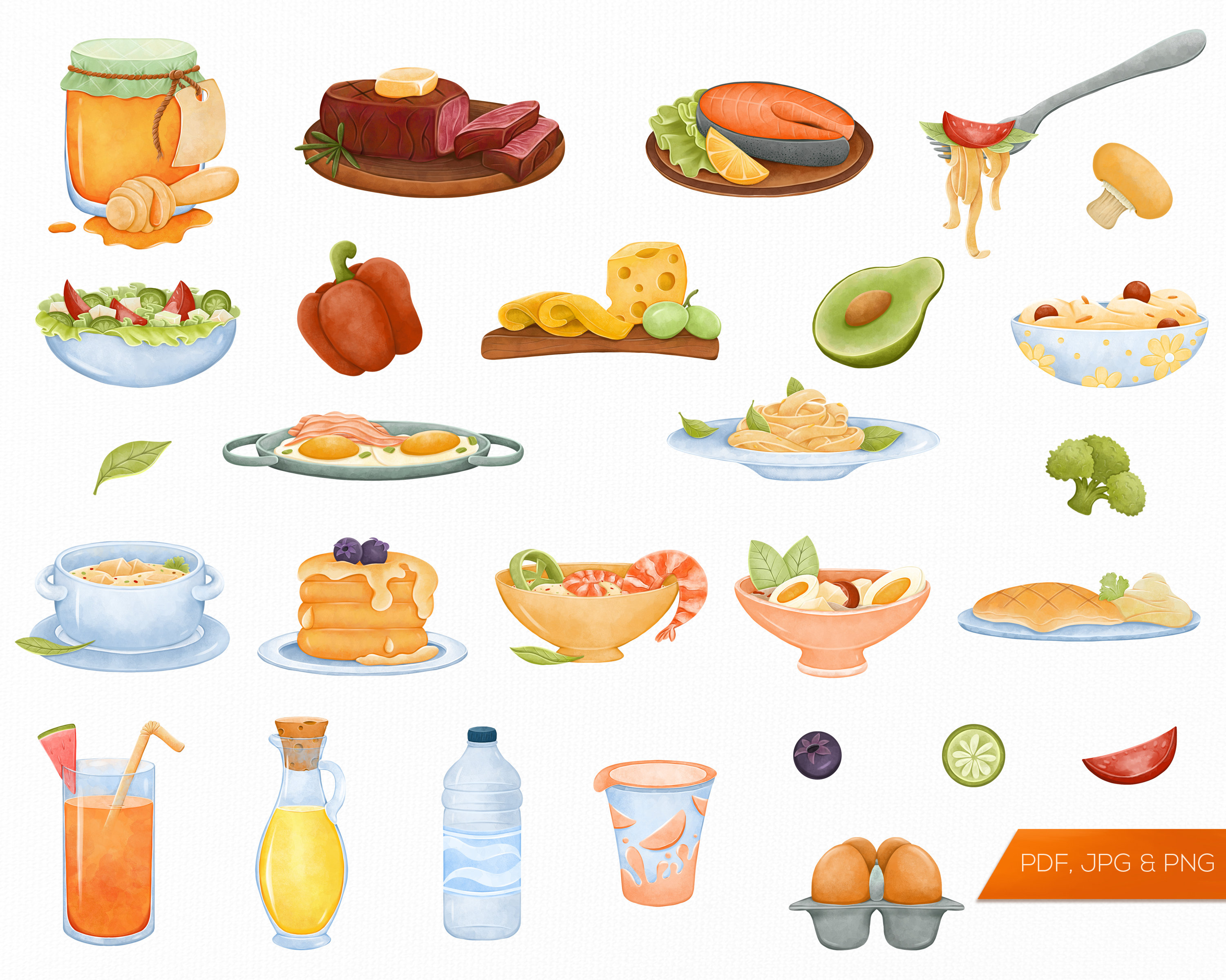 Healthy Food Sticker Sheet Food Planner Stickers Bullet Etsy