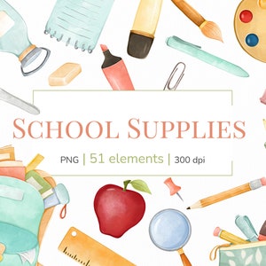 | d’images clipart scolaires Retour à l’école png | Fournitures scolaires | Clipart scolaire | | imprimables scolaires Premier jour d’école École élémentaire png