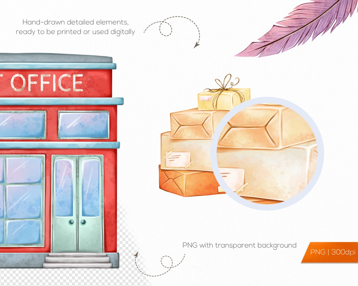 Mail Clipart Png Set Post Office Clipart Air Mail Clipart - Etsy Canada